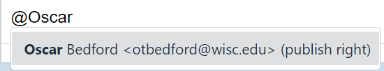 user search syntax and pop up