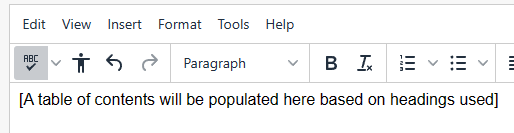 The shortcode that is visible in your document
