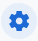 Cog icon representing administrator activities