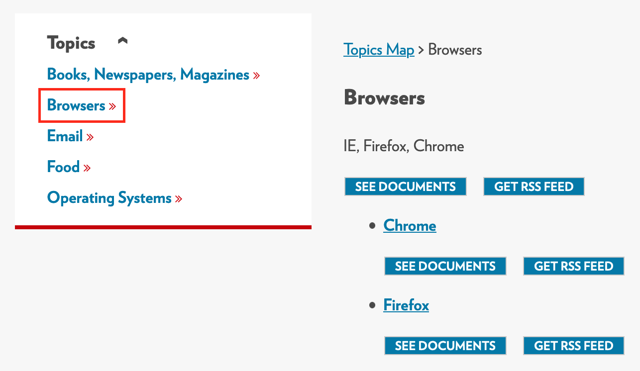 example of topic see documents buttons - end goal of this doc